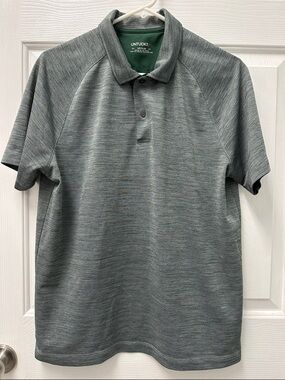 UNTUCKit Men's Green-Gray Heather Polo